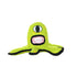 Tuffy Alien Reinforced Durable Squeak and Floating Plush Dog Toy - Green