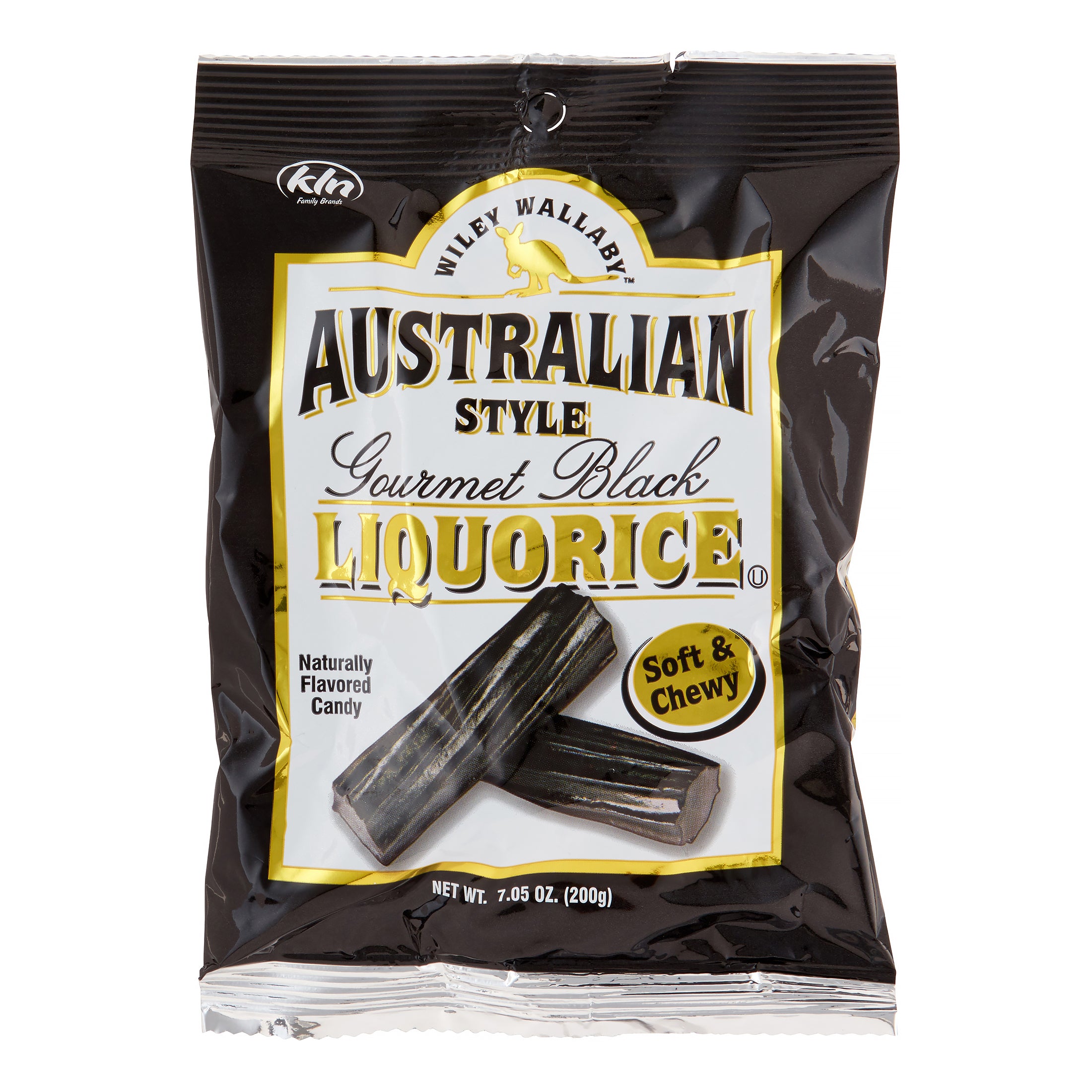 Wiley Wallaby Australian Style Black Licorice Fresh Breath Soft and Chewy Dog Treats - 7.05 Oz - Case of 12