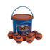 Chuckit! Ultra-Ball Rubber Fetch Ball Dog Toys with Cleaning Bucket - 8 Pack of Balls