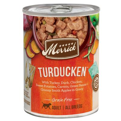 Merrick Grain-Free Turducken Recipe Adult Canned Dog Food - 12.75 Oz - Case of 12 Default Title