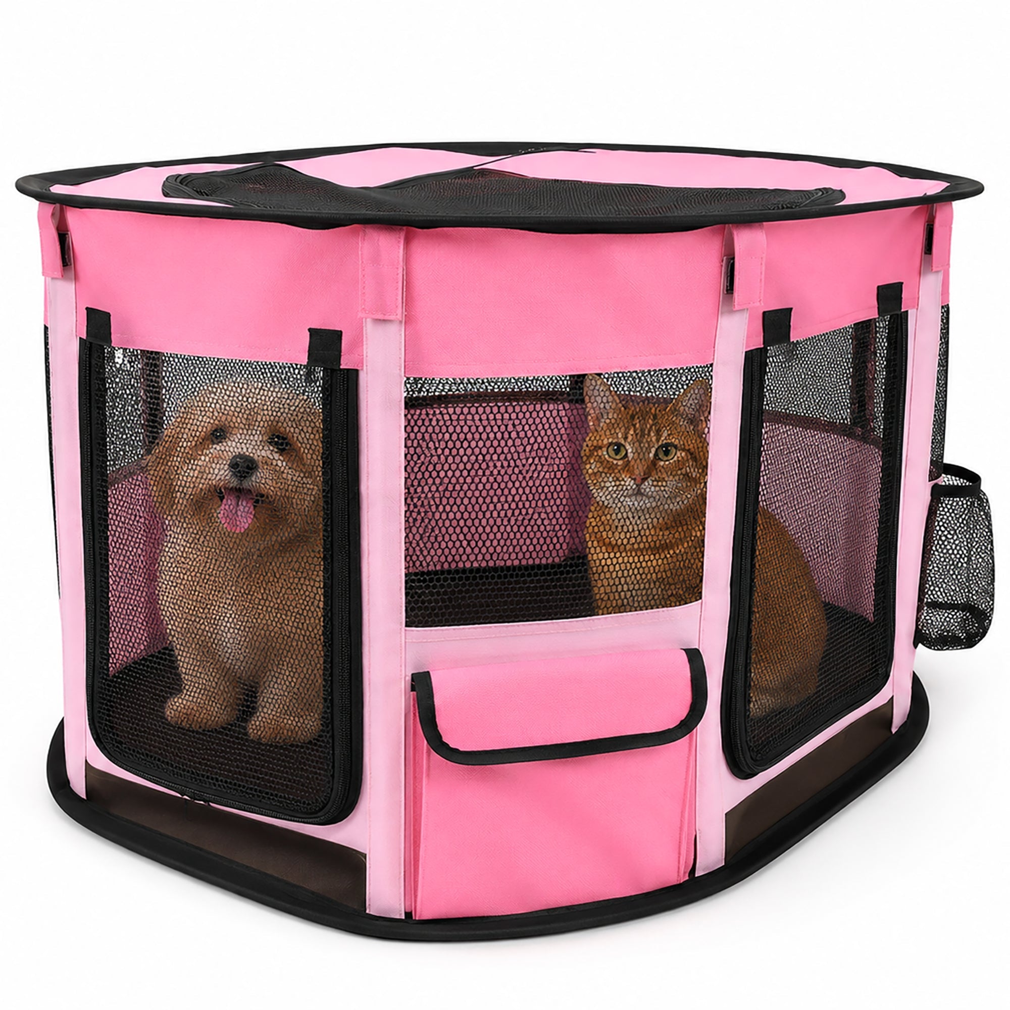 Pet Life ® “GoHaven” Collapsible Sturdy Travel Pet Playpen