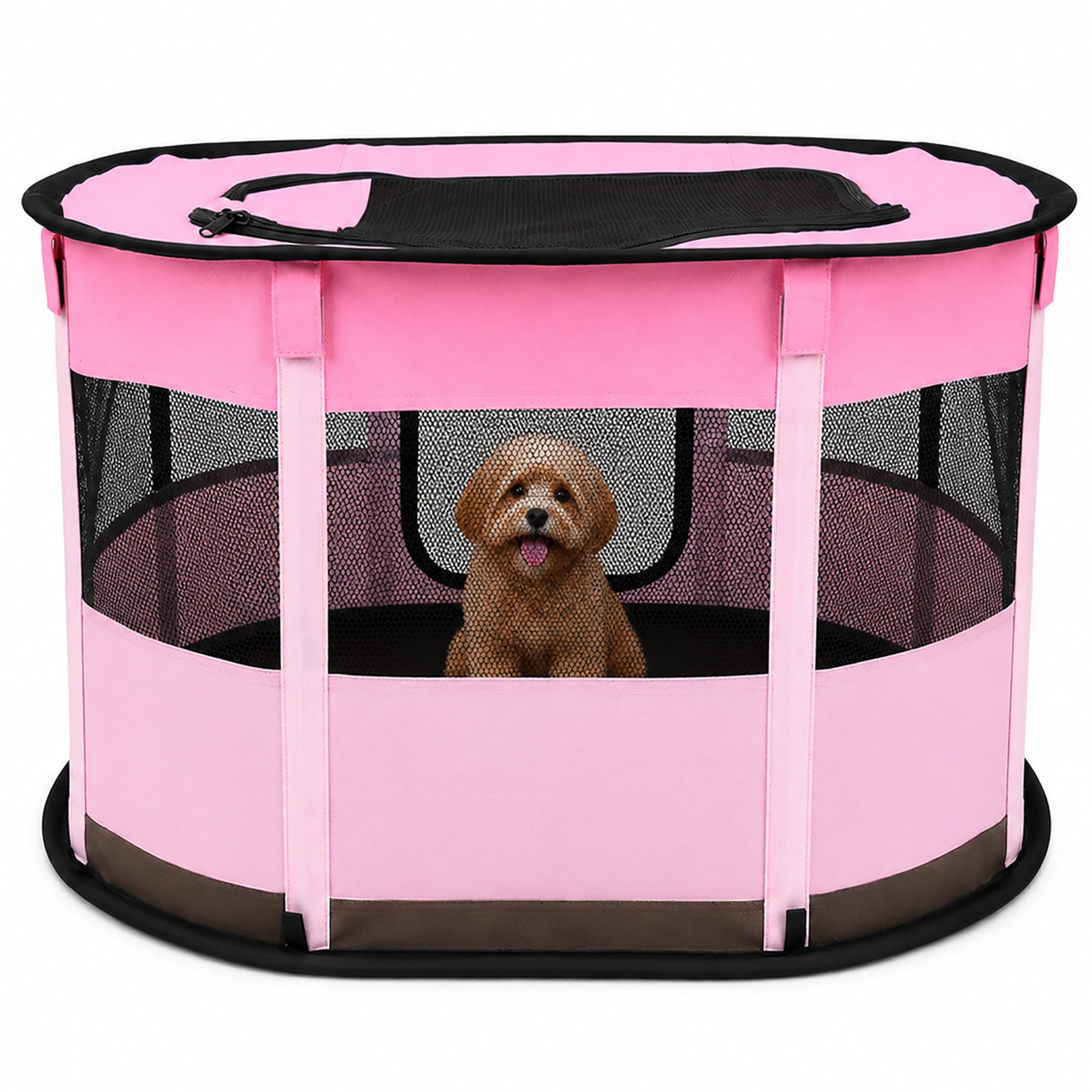 Pet Life ® “GoHaven” Collapsible Sturdy Travel Pet Playpen