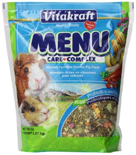 Vitakraft Menu Care Complex Vitamin and Mineral-Fortified Premium Guinea Pig Small Animal Food - 5 Lbs
