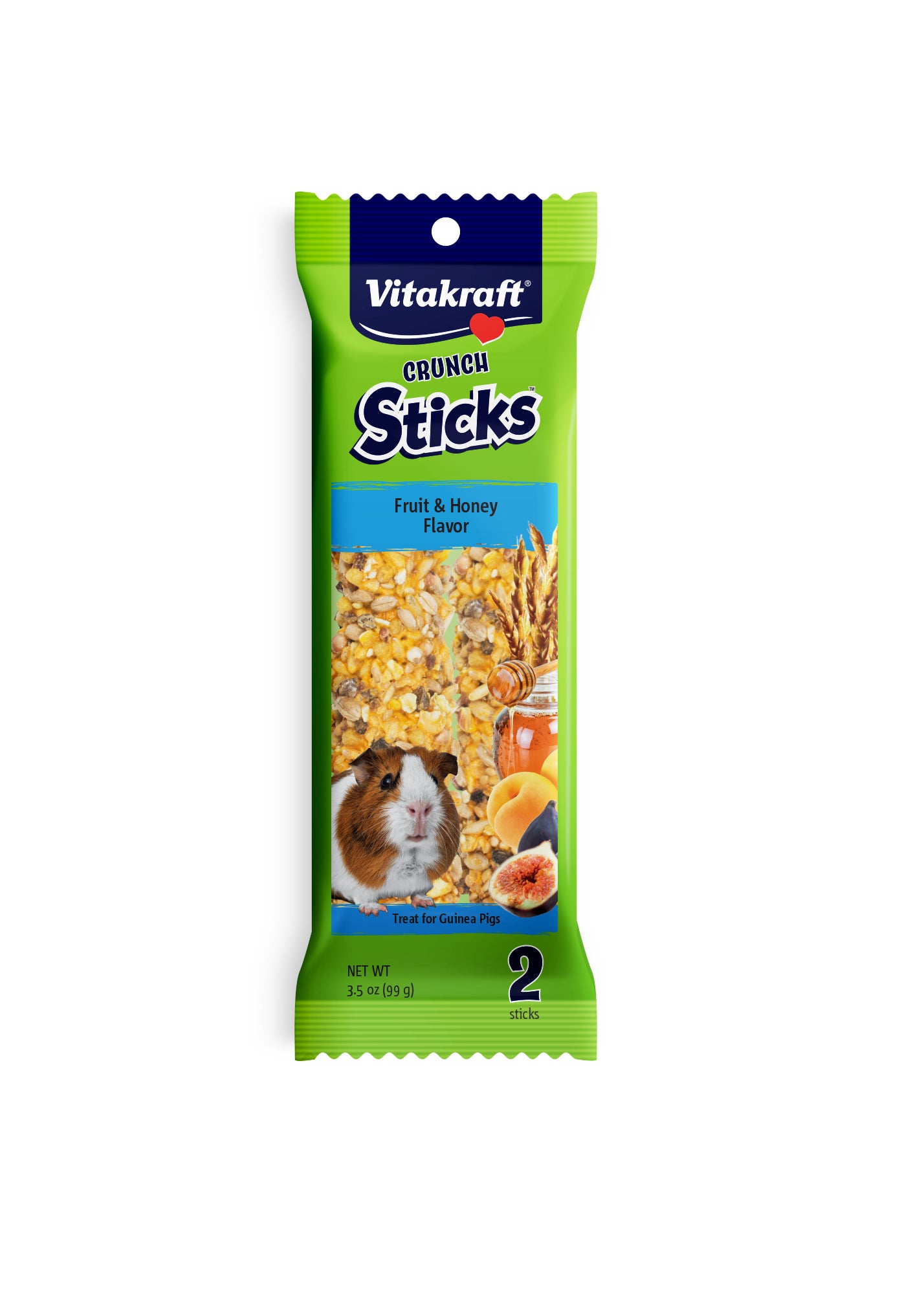 Vitakraft Crunch Sticks Fruit and Honey Guinea Pig Small Animal Treats - 4 Oz