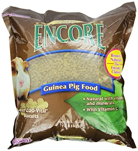 F.M. Brown's Encore Classic Natural Guinea Pig Small Animal Food - 4 Lbs - Case of 8