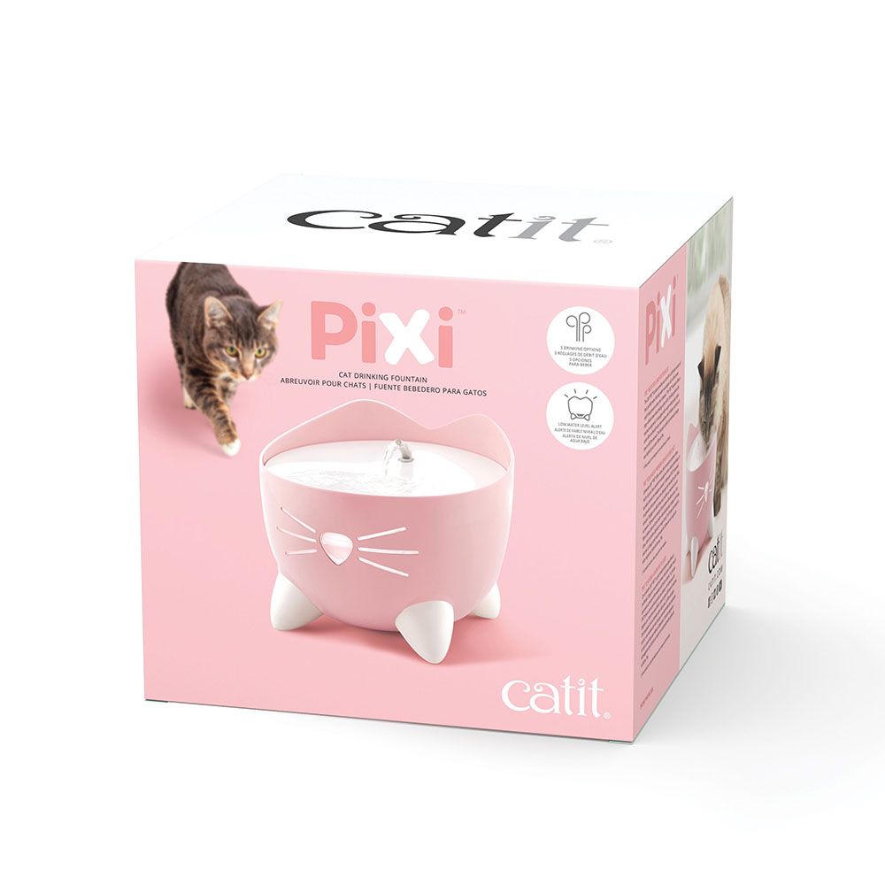 Catit PIXI Ergonomic Cat Water Drinking Fountain with Water Indicator - 2.5 Ltr