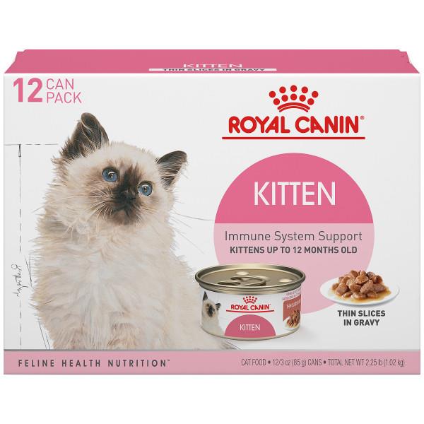 Royal Canin Feline Health Nutrition Thin Sliced in Gravy Kitten Formula Canned Cat Food - 3 Oz - 12 Pack - Case of 4 Default Title