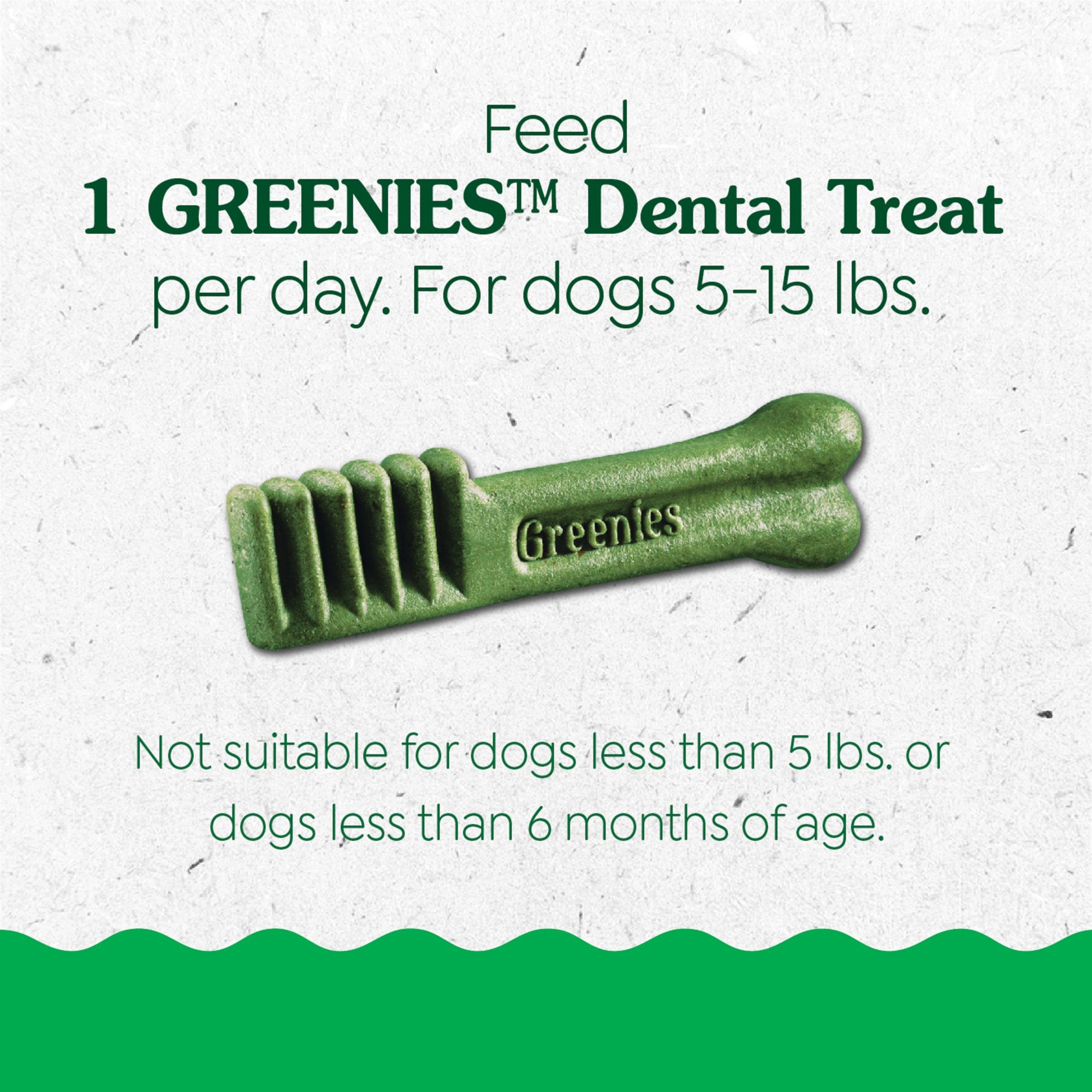 Greenies Original Chicken Dental Dog Treats for Puppies 6+ Months 5-15 Lbs - Teenie