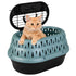 Petmate 2-Door Top Loading Oval-Shaped Airline Travel Cat Kennel Carrier - Small - L:19 X W:12.5 X H:10.8 Inches