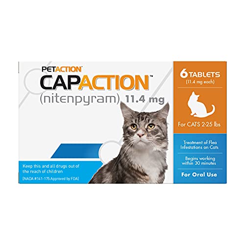 PetArmor CAPACTION Flea and Tick Treatment Oral Cat Supplements - Cats 2-25 Lbs - 6 Tablet Doses Default Title
