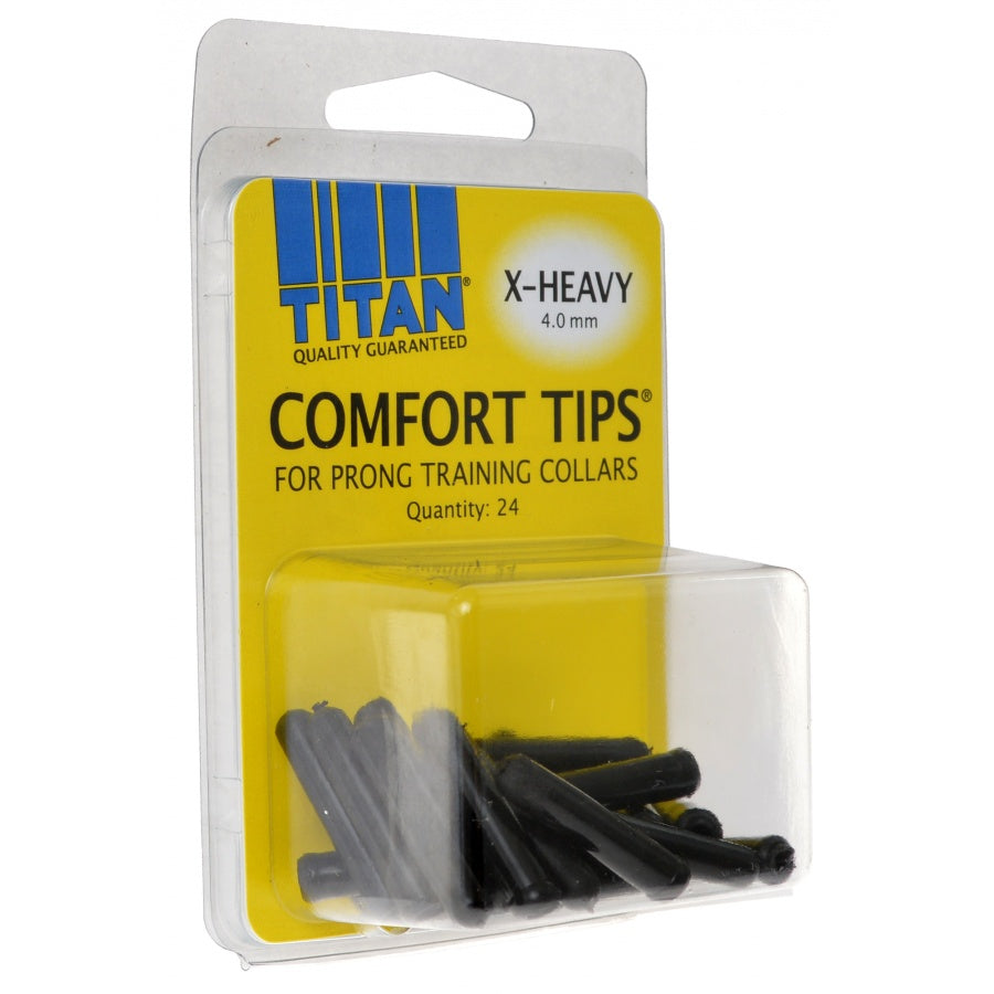 Coastal Comfort Vinyl Tip Prongs for Training Dog Collars - 4 MM - 24 Pack
