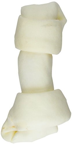 Lennox Super Bone Rawhide Knotted Bone Natural Dog Chews - White 7-8 Inch