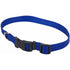 Coastal Adjustable Plastic Tuff-Buckle Nylon Dog Collar - Blue - Large - L:18-26 X W:1 Inch