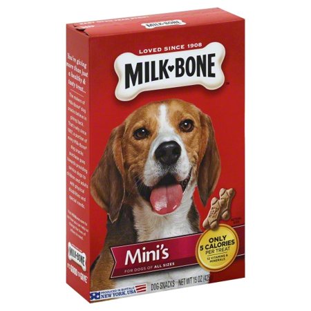 Milk-Bone Original Minis Beef Flavored Dog Biscuits Treats - 15 Oz - 6 Pack