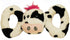 Jolly Pets Tug-A-Mals Cow Rope and Plush Tug and Squeak Dog Toy - Large