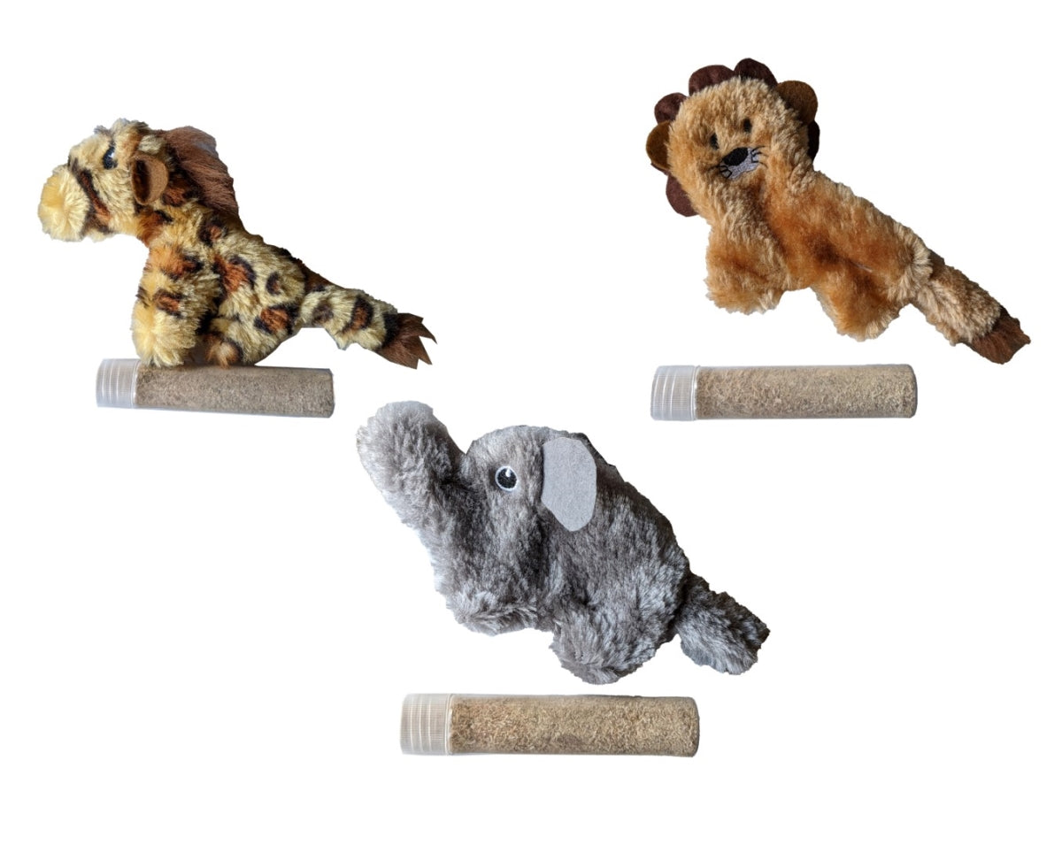 Ethical SPOT Naturals Natural Silvervine Cat Toy with Refill Tube of Silver Vine and Catnip Blend