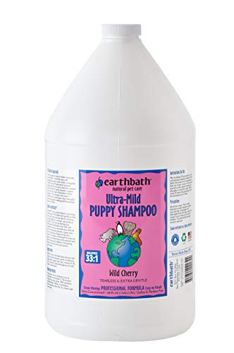 Earthbath Ultra-Mild Puppy Wild-Cherry Concentrated Dog Shampoo - 1 Gallon  