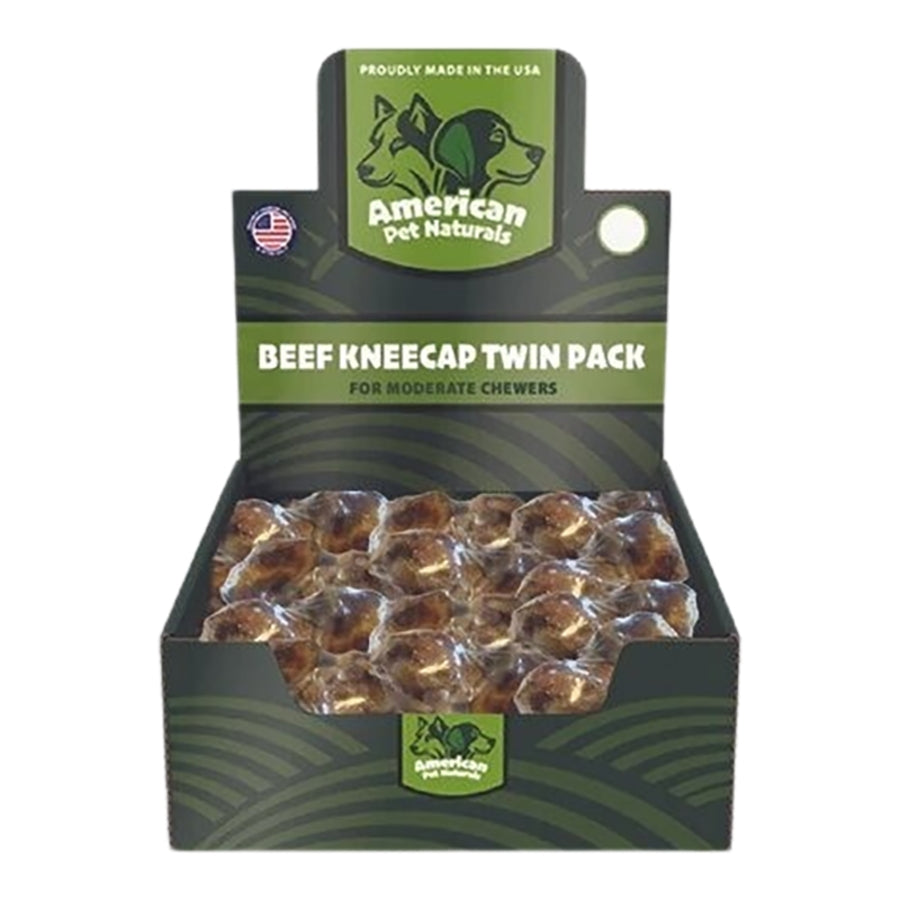 American Pet Naturals Grain-Free Beef Kneecap Natural Dog Chews - Twin Pack - 25 Count