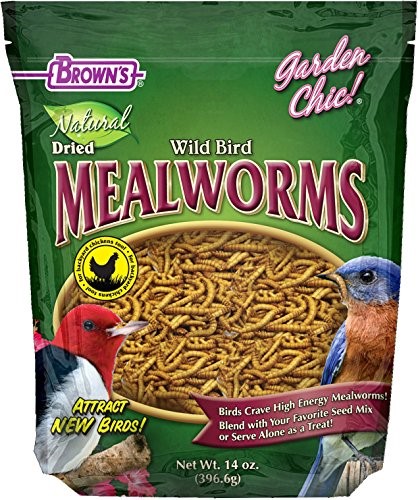 F.M. Brown's Garden Chic! Mealworms Freeze-Dried Mealworms Wild Bird Food - 14 Oz Default Title