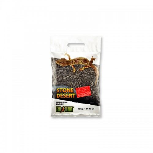 Exo Terra Bahariya Black Stone Desert Reptile Substrate - 44 Lbs