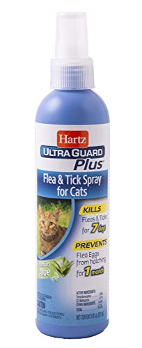 Hartz Mountain Ultra Guard Flea and Tick Spray for Cats - 8 Oz