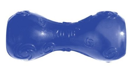 Kong Squeezz Dumbell Squeak and Rubber Dog Toy - Medium  