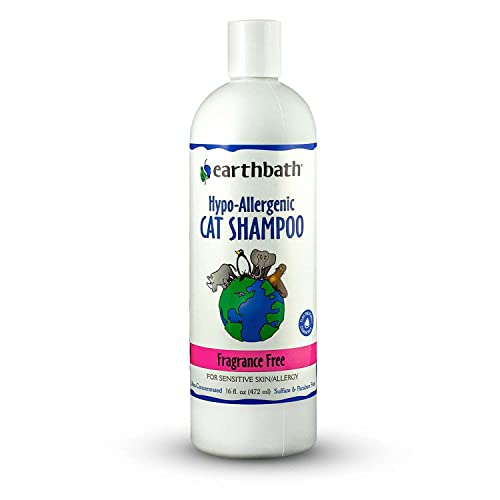 Earthbath Hypo-Allergenic Fragrance-Free Cat Shampoo - 16 Oz  