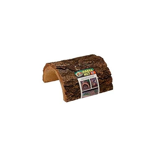 Zoo Med Laboratories Habba Hut Half Wooden Log Shelter Reptile Terrarium Décor - Giant  