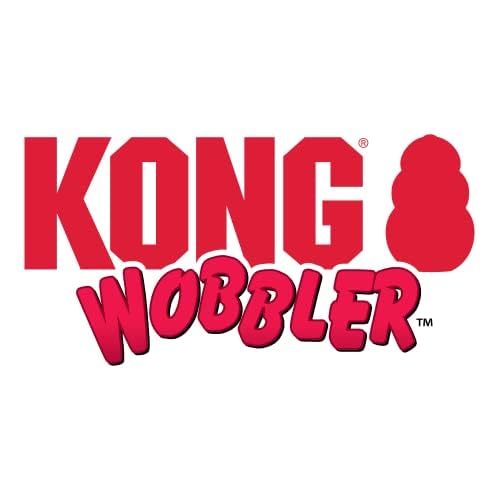 Kong Wobbler Food and Treat Dispensing Slow Feeding Rubber Dog Toy - Small  