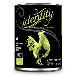 Identity 95% Cage-Free Cobb Chicken Canned Dog Food - 13 Oz - Case of 12  