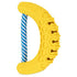 JW Pet Banana CHEW-EE Dental Rope and Rubber Fetch Dog Toy - Yellow