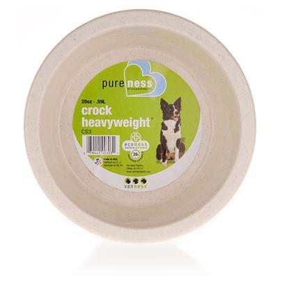 Van Ness Heavyweight Crock-Style Dish Bowl for Large-Breed Dogs Large - 52 Oz