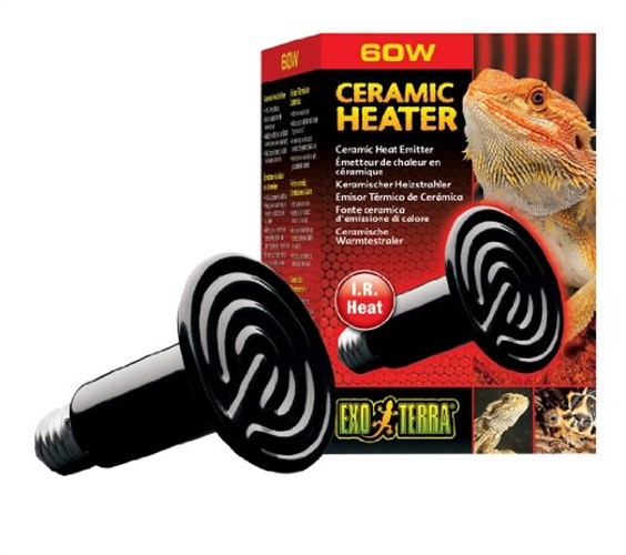 Exo Terra Ceramic Reptile 60 Watt Heater with 150 Watt Heat Emitter - 110V Default Title