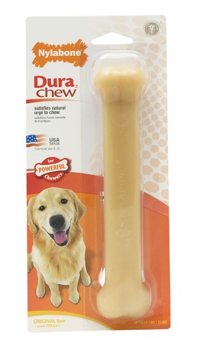 Nylabone Classic Bone Durable Power-Chew Original Flavored Nylon Chew Dog Toy - Medium/Wolf