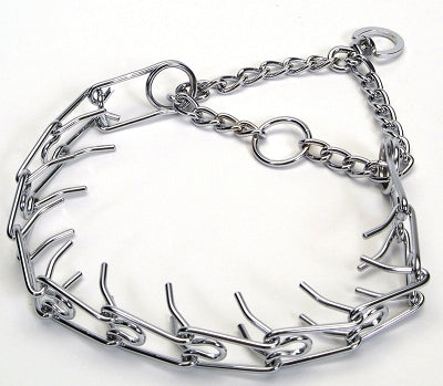 Coastal Prong Titan Metal Training Dog Collar - Chrome - L:14 X W:1/2 Inch 