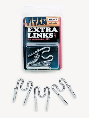 Coastal Titan Extra-Heavy Links for Prong Training Dog Collar - Chrome - 2MM - 3 Pack