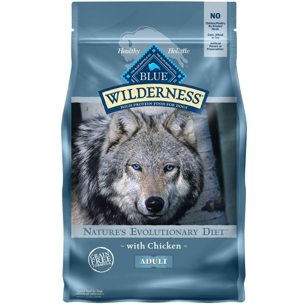 Blue Buffalo Wilderness Grain-Free High-Protein Chicken Dry Dog Food - 4.5 Lbs Default Title