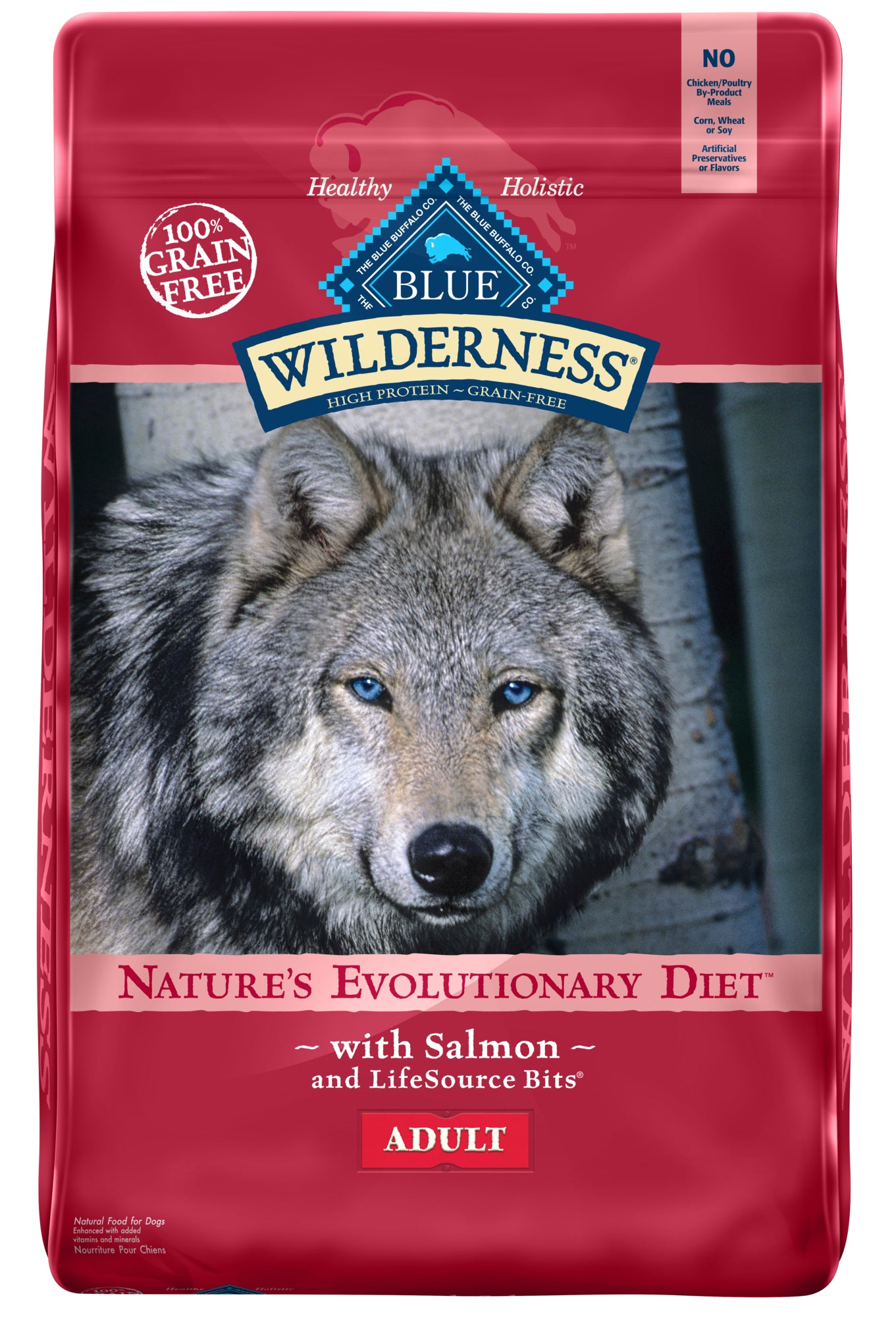 Blue Buffalo Wilderness Grain-Free High-Protein Salmon Dry Dog Food - 24 Lbs Default Title