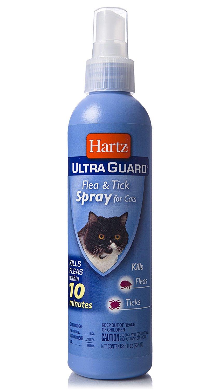 Hartz Mountain Ultra Guard Flea and Tick Spray for Cats - 8 Oz  