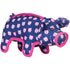 The Worthy Dog Wilbur Pig Pattened Squeak Nylon and Plush Dog Toy