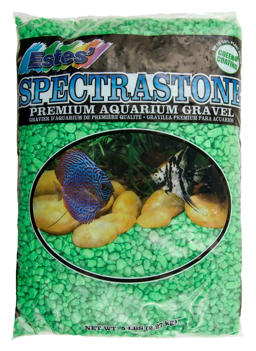 Estes Spectrastone Permaglo Green Freshwater Aquarium Gravel - 5 Lbs - Case of 6