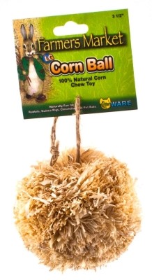 Ware Natural Corn Leaf Ball Hanging Small Animal Toy - Large - 4 Inch Default Title