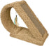 Ware Tunnel Hideout with Hanging Feather Carpeted Furniture with Corrugated Cat Scratcher - L:23 X W:9.5 X H:18.5 Inches