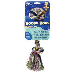 Petmate Aspen Booda Dual-Knotted Bone Rope Dog Toy - Multi-Colored - Large
