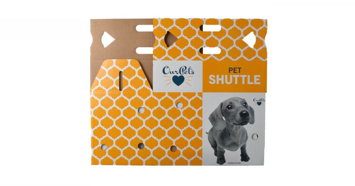 OurPets Cosmic Shuttle Cardboard Travel Cat Carrier