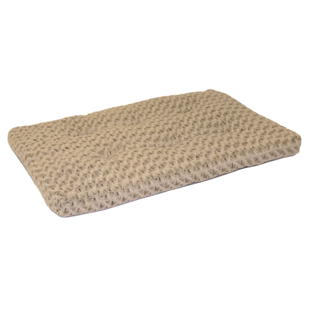 Midwest Homes Quite Time Ombre Swirl Rectangular Raised Dog Bed or Crate Mat - Mocha - L35 X W:21