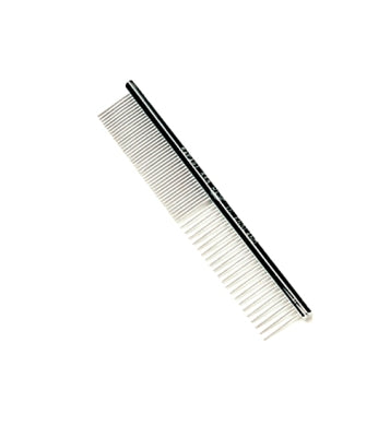 Coastal Safari Fine and Medium Silver Dog Comb - Small - 4.5 Inch