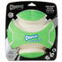 Chuckit! Petmate Kick-Fetch Max-Glow Glow-in-the-Dark Ball Canvas Rubber and Foam Floating Dog Toy - Green - Large - 7.5 Inch