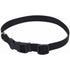 Coastal Adjustable Plastic Tuff-Buckle Nylon Dog Collar - Black - Large - L:18-26 X W:1 Inch