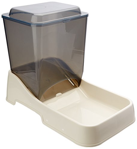 Van Ness Squared Bowl Gravity Auto Feeder with Hinged Top Cat and Dog Feeder